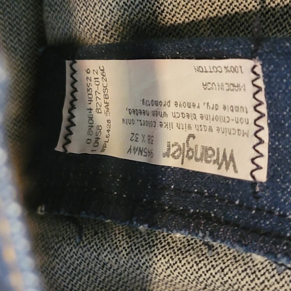 Wrangler Bootcut Jeans Blue Size 38 VTG 70S Vintage - Picture 3 of 10
